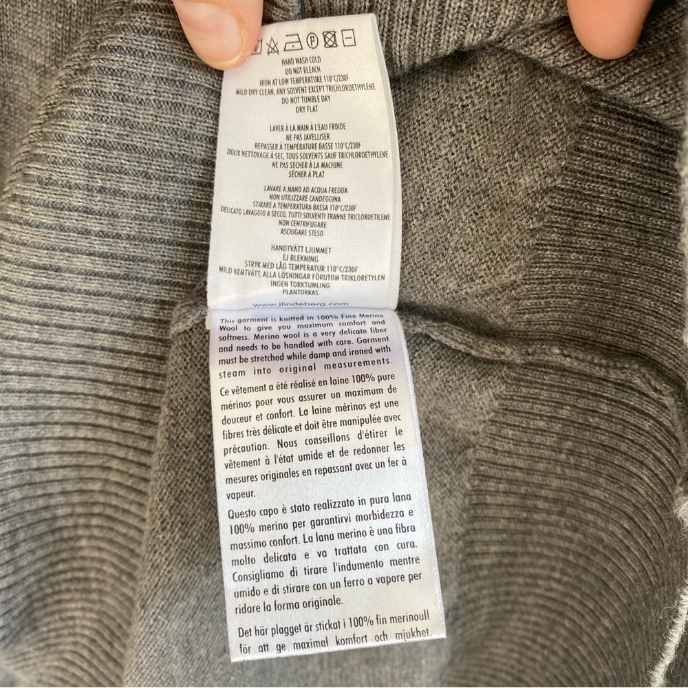 J. Lindberg 100% Merino Wool Lymann True Merino V Neck Long Sleeve Mens Size XL - Picture 13 of 13